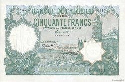 50 Francs ALGERIA  1933 P.080 VF