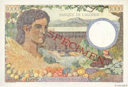 1000 Francs Spécimen ALGERIEN  1942 P.089s fST+