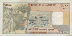 50 Nouveaux Francs ALGERIA  1959 P.120a VF