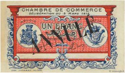 1 Franc Annulé ALGERIA Bougie - Sétif 1918 JP.139.07 AU