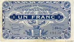 1 Franc ALGERIA Constantine 1922 JP.140.39 VF+
