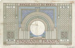 50 Francs MARUECOS  1941 P.21 BC+