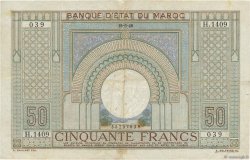 50 Francs MOROCCO  1946 P.21 VF