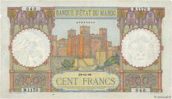 100 Francs MAROCCO  1941 P.20 BB