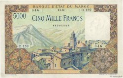 5000 Francs MAROKKO  1953 P.49 VZ+