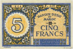5 Francs MARUECOS  1943 P.33 EBC