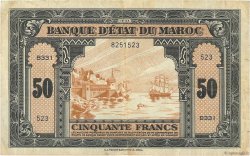 50 Francs MARUECOS  1944 P.26b MBC