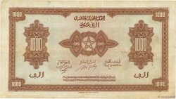 1000 Francs MOROCCO  1943 P.28a F+