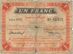 1 Franc TúNEZ  1919 P.46b RC