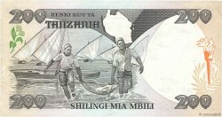 200 Shilingi TANZANIE  1986 P.18a TTB