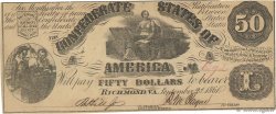50 Dollars KONFÖDERIERTE STAATEN VON AMERIKA  1861 P.35 VZ
