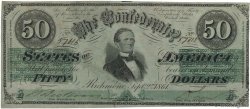 50 Dollars CONFEDERATE STATES OF AMERICA  1861 P.37 VF