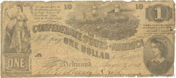 1 Dollar ESTADOS CONFEDERADOS DE AMÉRICA  1862 P.39 MC