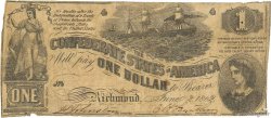 1 Dollar KONFÖDERIERTE STAATEN VON AMERIKA  1862 P.39 SGE