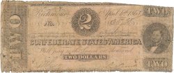 2 Dollars ESTADOS CONFEDERADOS DE AMÉRICA  1863 P.58a RC