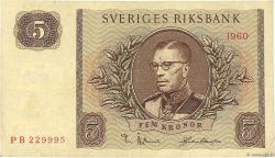 5 Kronor SWEDEN  1960 P.42e VF