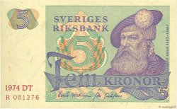 5 Kronor SUÈDE  1974 P.51c XF+