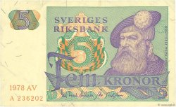 5 Kronor SUÈDE  1978 P.51d VF