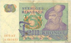5 Kronor SWEDEN  1979 P.51d F