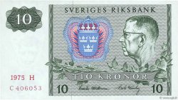10 Kronor SWEDEN  1975 P.52c XF+