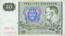 10 Kronor SWEDEN  1984 P.52e F