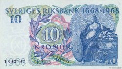 10 Kronor Commémoratif SUÈDE  1968 P.56a fST+