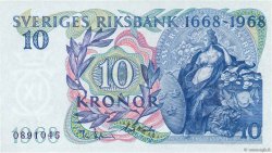 10 Kronor Commémoratif SUÈDE  1968 P.56a NEUF