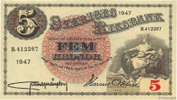 5 Kronor SUÈDE  1947 P.33ad SPL+