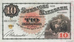 10 Kronor SUÈDE  1935 P.34r