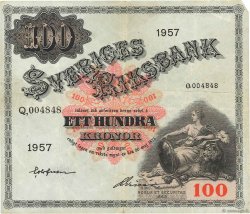 100 Kronor SUÈDE  1957 P.45c MBC