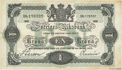 1 Krona SWEDEN  1918 P.32e F+