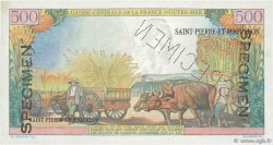 500 Francs Pointe à Pitre Spécimen SAINT PIERRE AND MIQUELON  1946 P.27s AU