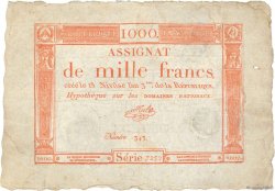 1000 Francs FRANCIA  1795 Ass.50a BC