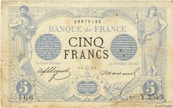 5 Francs NOIR FRANCE  1873 F.01.18 pr.TB