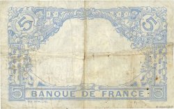 5 Francs BLEU FRANCIA  1912 F.02.09 RC+