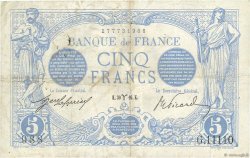 5 Francs BLEU Grand numéro FRANKREICH  1916 F.02.37 fSS