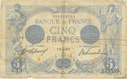 5 Francs BLEU FRANKREICH  1916 F.02.46 fS