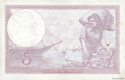 5 Francs FEMME CASQUÉE modifié FRANCE  1939 F.04.06 VF