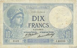 10 Francs MINERVE FRANKREICH  1928 F.06.13 S