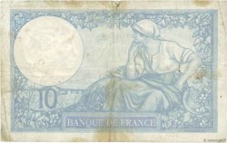 10 Francs MINERVE modifié FRANCE  1939 F.07.09 VG