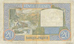 20 Francs TRAVAIL ET SCIENCE FRANKREICH  1940 F.12.02 S