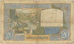 20 Francs TRAVAIL ET SCIENCE FRANCE  1940 F.12.02 G