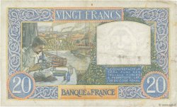 20 Francs TRAVAIL ET SCIENCE FRANCE  1941 F.12.18 VF-