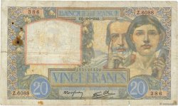 20 Francs TRAVAIL ET SCIENCE FRANKREICH  1941 F.12.18 SGE