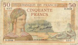 50 Francs CÉRÈS FRANCE  1935 F.17.19 G
