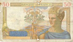 50 Francs CÉRÈS FRANKREICH  1937 F.17.35 SGE
