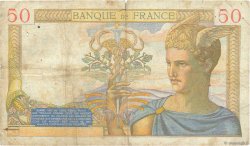 50 Francs CÉRÈS modifié FRANKREICH  1938 F.18.10 fS