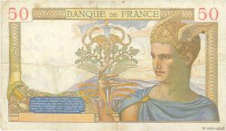 50 Francs CÉRÈS modifié FRANCE  1939 F.18.34 TB