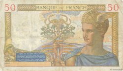 50 Francs CÉRÈS modifié FRANCE  1939 F.18.34 TB