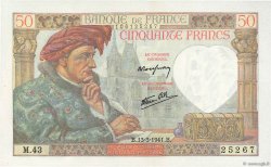 50 Francs JACQUES CŒUR FRANCIA  1941 F.19.07 FDC